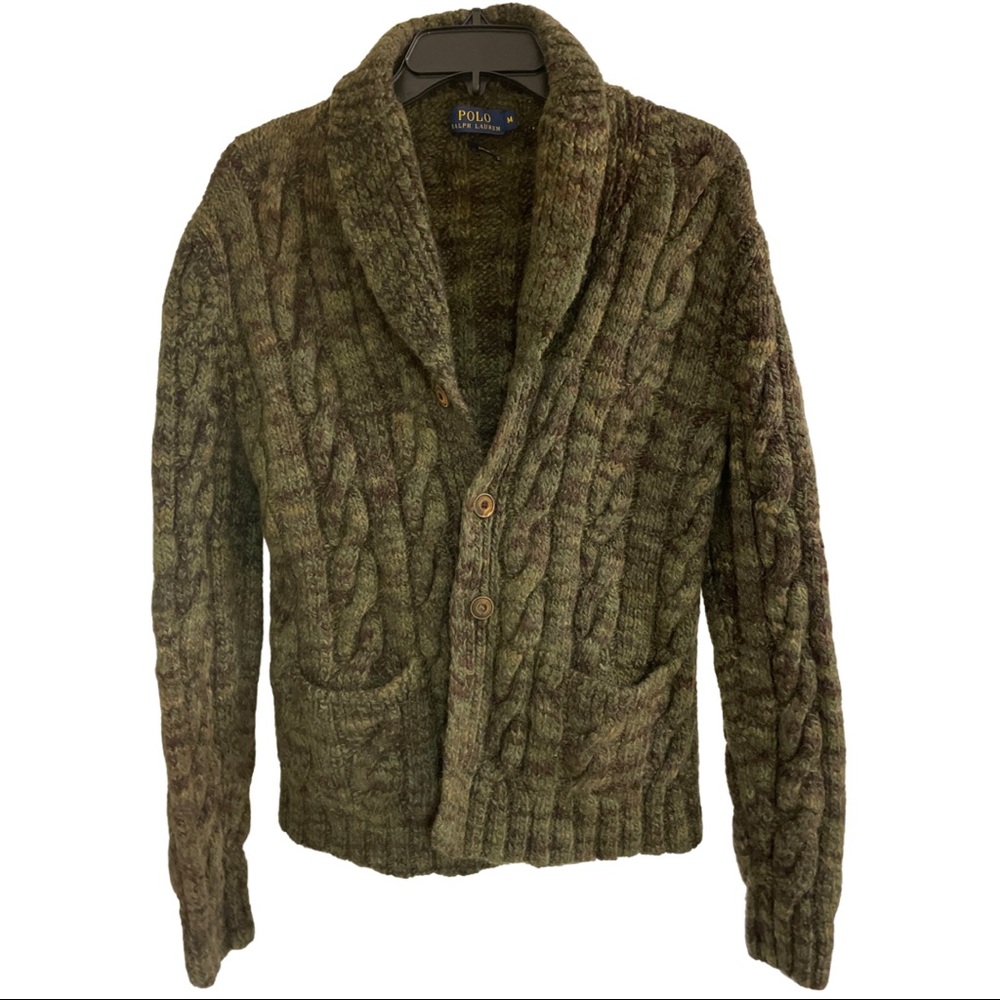 Womens medium wool cardigan ralph lauren